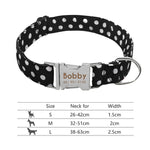 Load image into Gallery viewer, Personalised Dog Collar with Laser Engraved Buckle - The Polka-Dot Collection