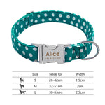 Load image into Gallery viewer, Personalised Dog Collar with Laser Engraved Buckle - The Polka-Dot Collection