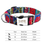 Load image into Gallery viewer, Personalised Dog Collar with Laser Engraved Buckle - The Jazz Collection
