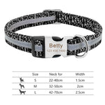 Load image into Gallery viewer, Personalised Dog Collar with Laser Engraved Buckle - The Static Collection