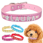Load image into Gallery viewer, Personalised Dog Collar with Diamante Letters - The Glam Collection