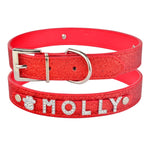 Load image into Gallery viewer, Personalised Dog Collar with Diamante Letters - The Glam Collection