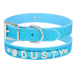 Load image into Gallery viewer, Personalised Dog Collar with Diamante Letters - The Glam Collection