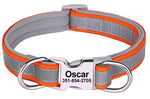 Load image into Gallery viewer, Personalised Dog Collar with Laser Engraved Buckle - The Reflective Collection
