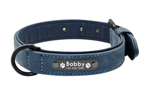 Personalised Dog Collar with Engraved ID Tag - The Original Collection