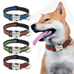 Load image into Gallery viewer, Personalised Dog Collar with Laser Engraved Buckle - The Reflective Collection
