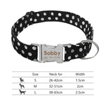 Load image into Gallery viewer, Personalised Dog Collar with Laser Engraved Buckle - The Polka-Dot Collection
