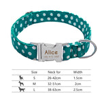 Load image into Gallery viewer, Personalised Dog Collar with Laser Engraved Buckle - The Polka-Dot Collection
