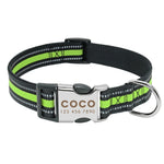 Load image into Gallery viewer, Personalised Dog Collar with Laser Engraved Buckle - The Reflective Collection
