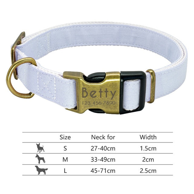 Personalised Dog Collar with Laser Engraved Buckle - The Pastel Collection