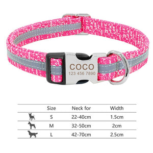 Personalised Dog Collar with Laser Engraved Buckle - The Static Collection