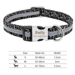 Load image into Gallery viewer, Personalised Dog Collar with Laser Engraved Buckle - The Static Collection
