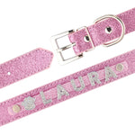 Load image into Gallery viewer, Personalised Dog Collar with Diamante Letters - The Glam Collection
