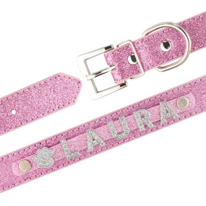 Personalised Dog Collar with Diamante Letters - The Glam Collection