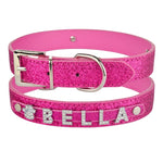 Load image into Gallery viewer, Personalised Dog Collar with Diamante Letters - The Glam Collection
