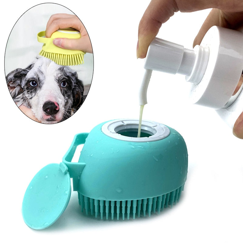 Dog shop shampoo brush