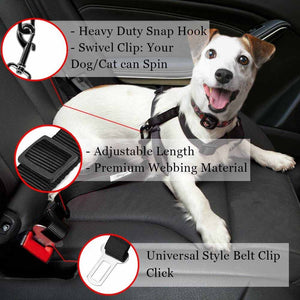 Woofsters Seat Belt Pet Travel Leash